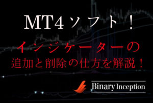 MT4ソフトにインジケーターを追加方法と削除方法を解説！初心者にオススメのインジケーターも紹介します！