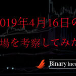 2019年4月16日の相場を考察！リアルタイムで解説します！