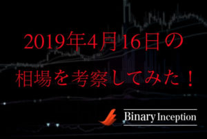 2019年4月16日の相場を考察！リアルタイムで解説します！