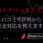 バイナリーキング13は詐欺業者？口コミや評判から出金できない時の対処法を解説！