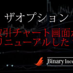 ザオプション最新情報！取引チャート画面がリニューアル！旧プラットフォームとの違いとは？