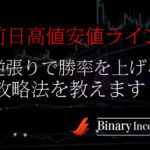 前日高値安値ラインでバイナリーの逆張り取引を攻略して勝率を上げる手法を解説！